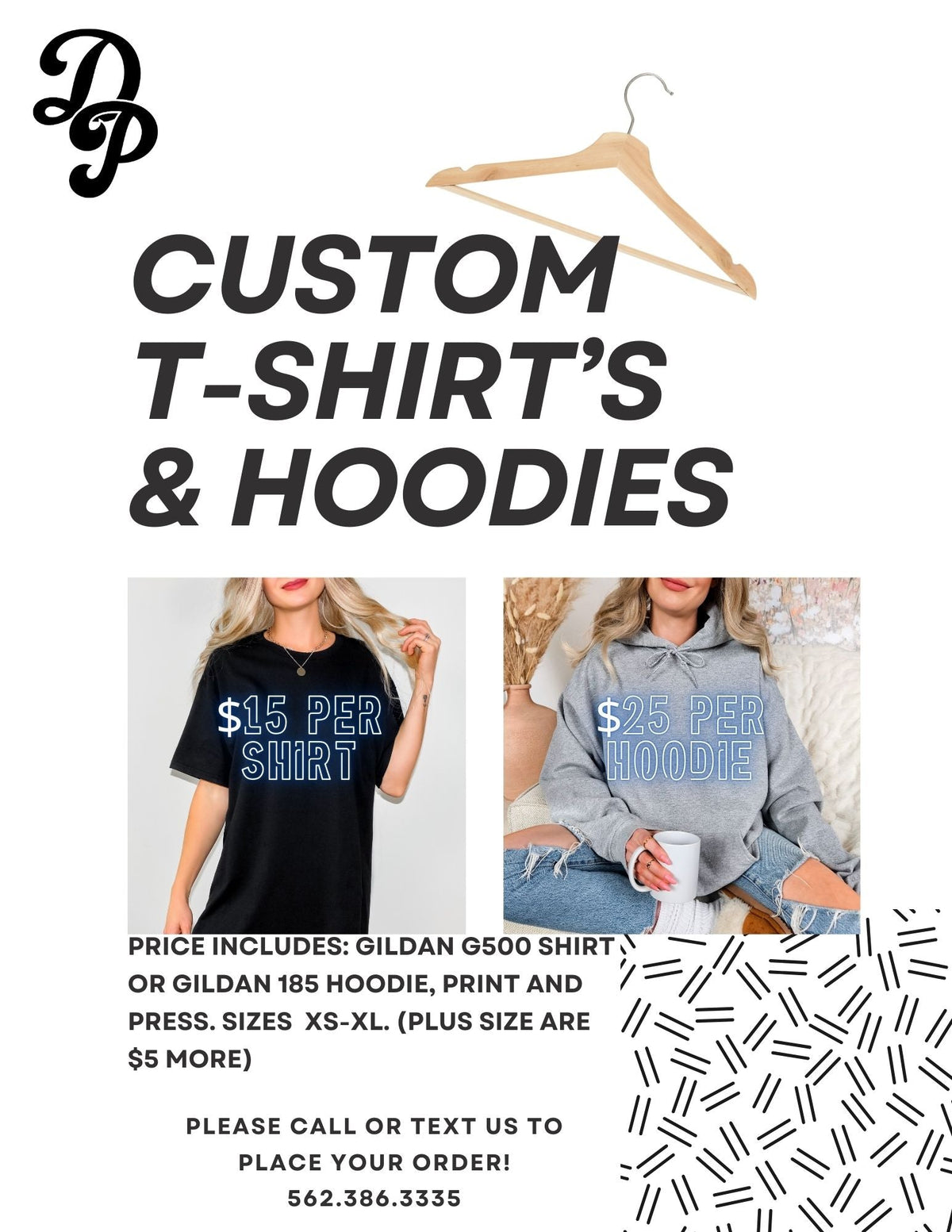 CUSTOM APPAREL ARE NOW AVAILABLE