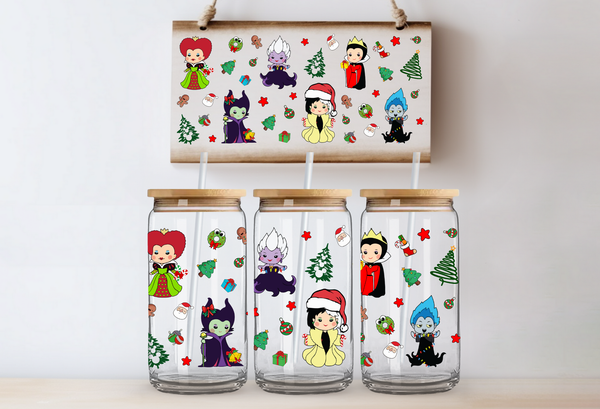 Christmas Disney Villain's Libby Cup Wrap