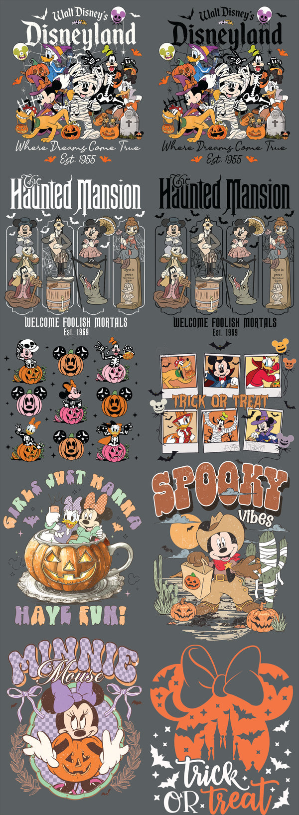 Disney Halloween Gangsheet 1