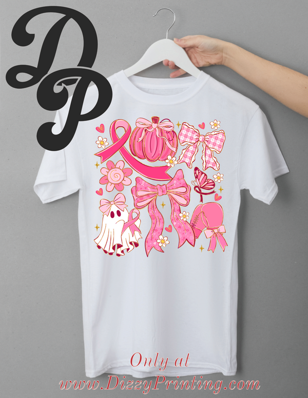 Breast Cancer Bow Ghost